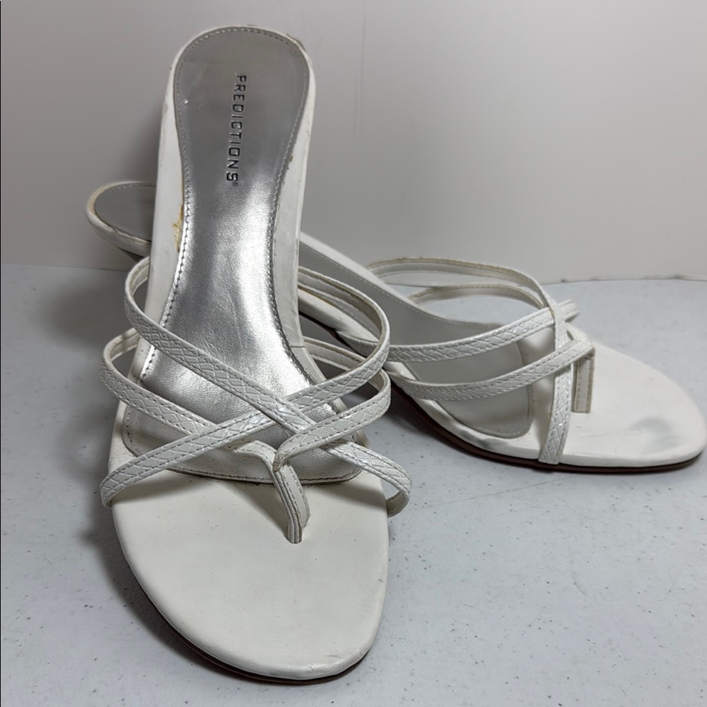 Predictions Women's Elegant White Sandals